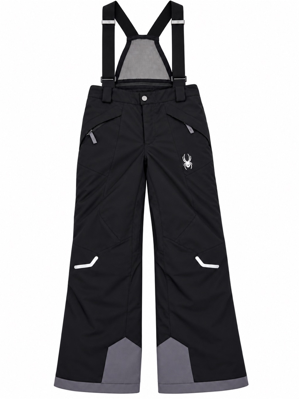 Spyder Kids Propulsion Ski Pants Bibs size 14 black